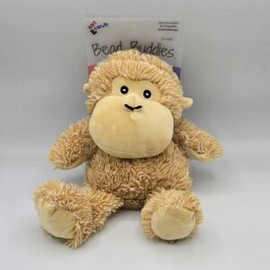 NWT hot and cold Bead Buddies chimp monkey aromatherapy plushie New *NOT A TOY*